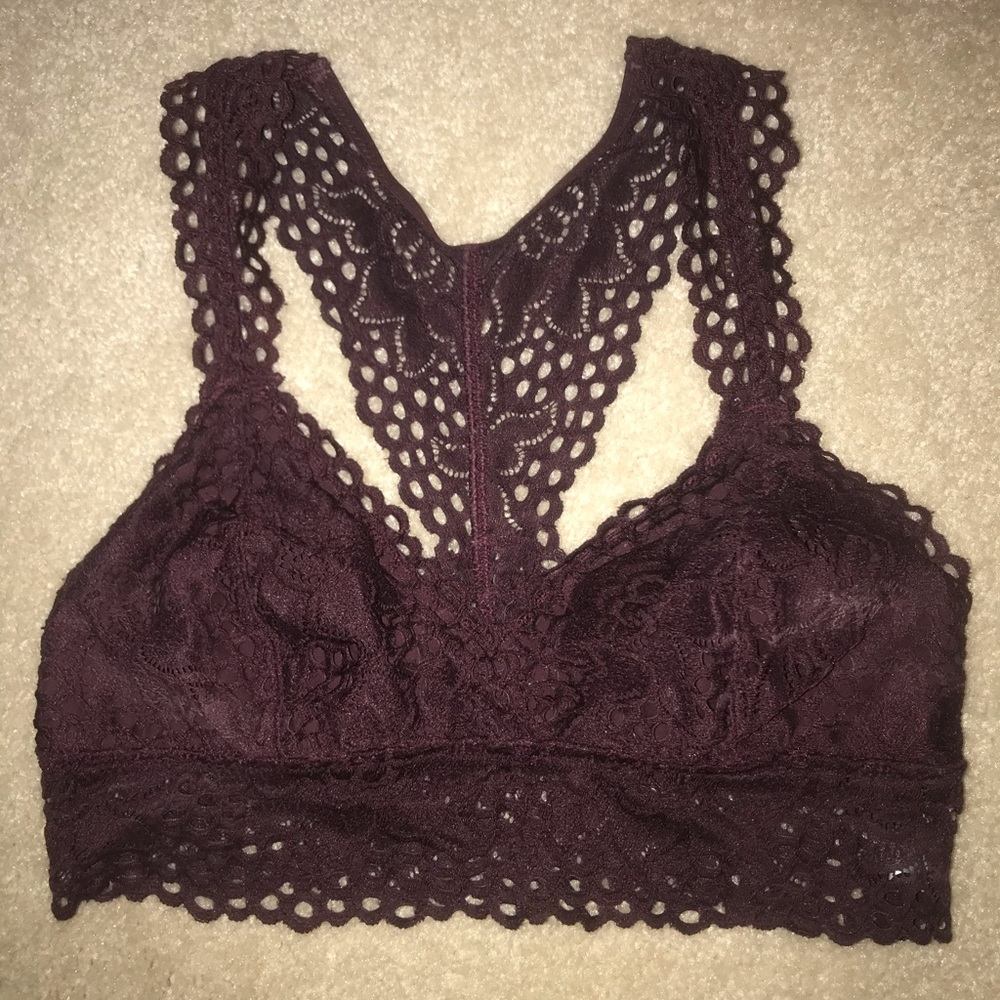 Aerie burgundy bralette